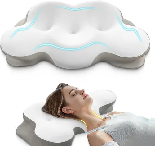 Miniatura 8 de Almohada cervical para el cuello, almohadas para el dolor de cuello y hombros, almohada de contorno, almohadas de cuello, almohada para aliviar