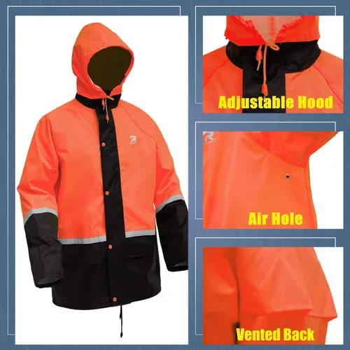 Miniatura 16 de RainRider Trajes impermeables y transpirables para hombres - Abrigo de lluvia Oxford duradero con pantalones