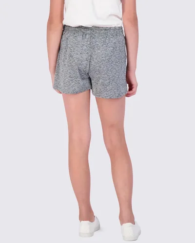 Miniatura 3 de Real Essentials Paquete de 4 pantalones cortos para correr de rendimiento atlético para niñas con cordón y bolsillos