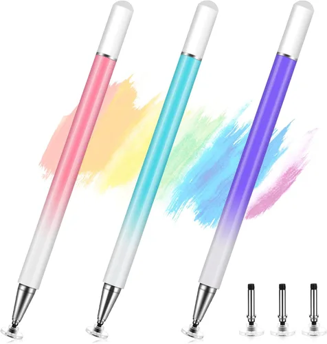Miniatura 8 de Lápiz capacitivo para pantalla táctil, paquete de 4 lápices capacitivos universales para iPad pro/iPhone/tabletas Android y todas las pantallas