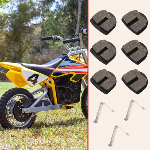 Miniatura 2 de KAMIER Pastillas de freno delanteras y traseras redondeadas de repuesto para Razor MX650 MX500 SX500 Mcgrath Dirt Bike Electric 4 Wheeler ATV Dirt