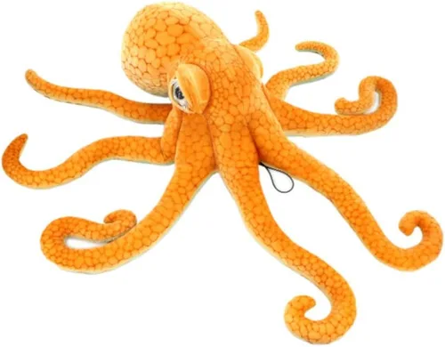 YunNasi Pulpo de peluche grande animal marino de peluche realista pulpo suave juguete para niños 31.5 pulgadas