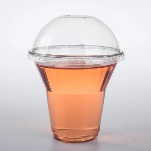 Miniatura 8 de Golden Apple, 101ml-30 juegos de vasos de plástico transparente para helado, cuenco para aperitivos con tapas de cúpula sin agujero