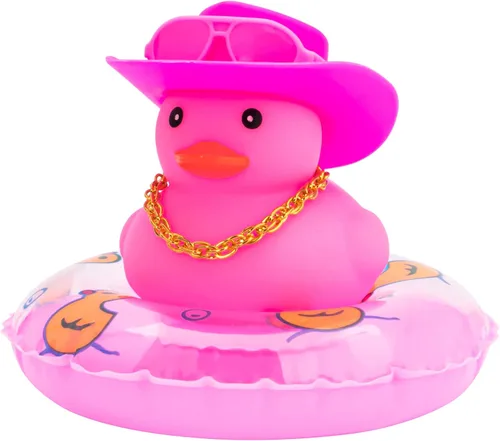 Miniatura 23 de wonuu Accesorios para automóvil, patos de goma, decoraciones de tablero de patos de goma, accesorios rosados, decoración de coche, patos