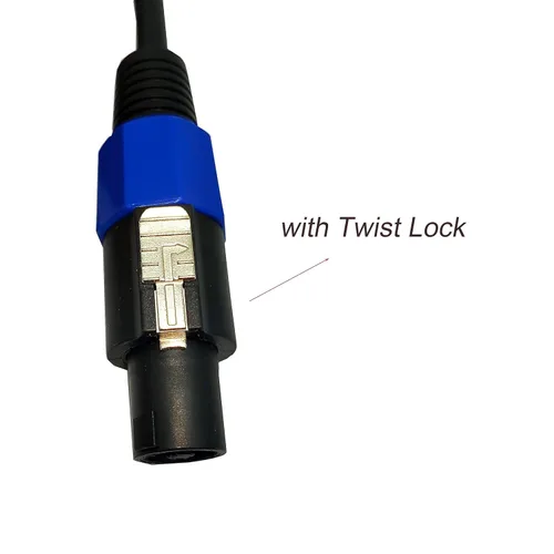 Miniatura 5 de Cable de extensión Speakon macho a hembra de 3.3 ft/3.2 pies con bloqueo giratorio para DJ PA escenario amplificador audio jack cable de altavoz