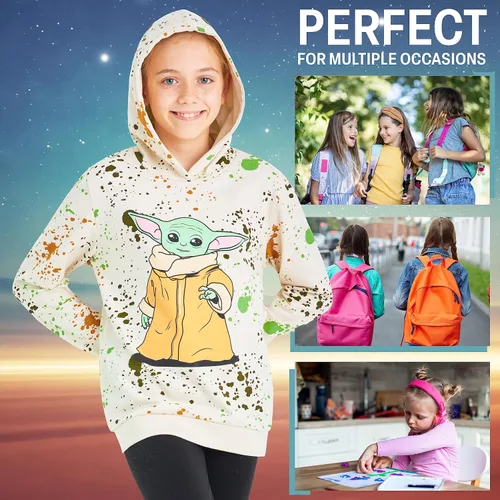 Miniatura 5 de Disney Sudadera con capucha para niñas, sudadera suave con capucha para niños y adolescentes