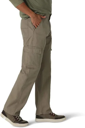 Miniatura 3 de Wrangler Authentics Pantalón cargo de sarga de ajuste relajado para hombre
