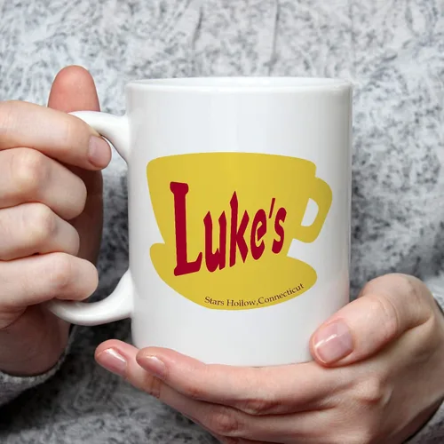 Miniatura 2 de Toshiy Luke's Diner - Taza de café, regalo divertido para los amantes de los comedores, elefante blanco de Navidad, 11 onzas