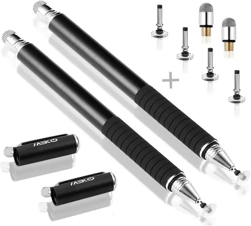 MEKO Lápiz Universal, [Serie de Precisión 2 en 1] Lápices con Punta de Disco para Pantalla Táctil para Todas las Pantallas Táctiles Capacitivas,