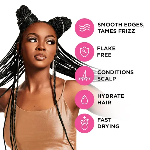 Miniatura 6 de Esha Profesional Slick N Slay - Gel acondicionador - Para trenzas, rastas y mucho más. Proteína de trigo hidrolizada + complejo de biotina B. Aroma