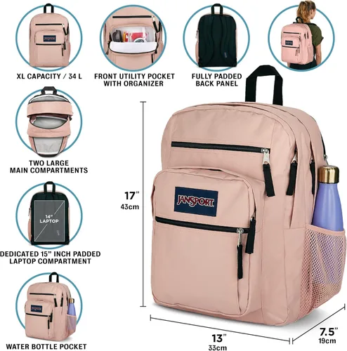 Miniatura 3 de JanSport - Mochila escolar para computadora portátil de 15 pulgadas