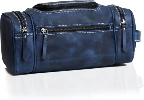 Miniatura 6 de VC VINTAGE COUTURE Neceser de cuero para hombre, extra grande, neceser de cuero para hombre, para viajes, kit de cuero real para hombre, bolsa