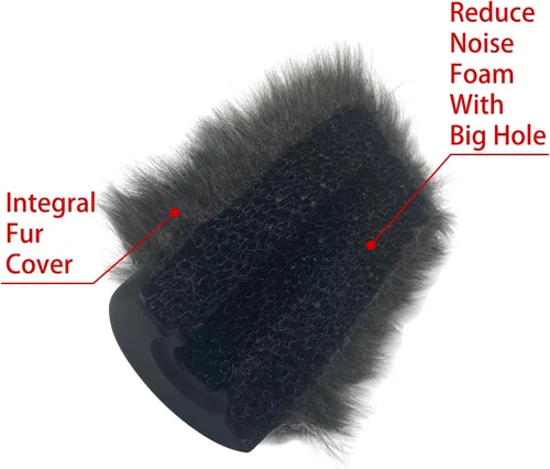 Miniatura 4 de Micrófono Wind Muff Pop Filter Para Sennheir MKE600 Cubierta de micrófono de escopeta parabrisas Deadcat para Rode Ntg4 NTG5 escudo Auriculares