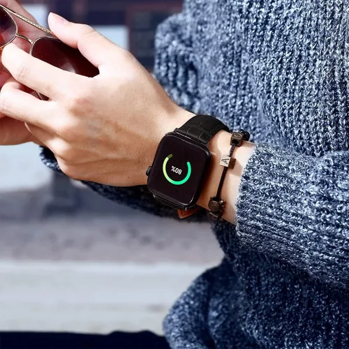 Miniatura 3 de Moran - Correas de cuero compatibles con Apple Watch Band 1.929 in 1.772 in 1.732 in 1.654 in 1.614 in 1.575 in 1.496 in, correa de cuero de oveja