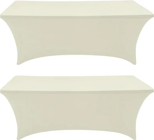 Miniatura 24 de Eurmax USA - Manteles rectangulares ajustables de elastano de 4 pies, mantel elástico para bodas, eventos o para decorar la mesa del patio