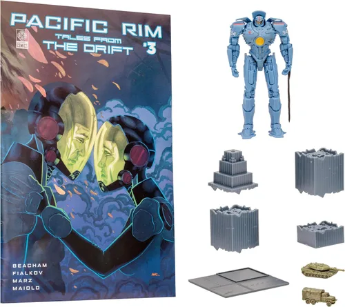 Miniatura 5 de Pacific Rim McFarlane Toys Gipsy Danger (Jaeger) - Figura de 4 pulgadas con cómic