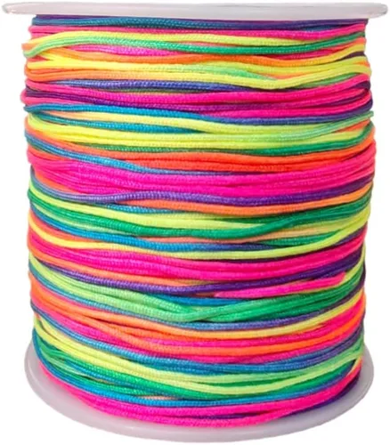 Miniatura 33 de Cordón de nailon de 0.020 in, hilo de ajuste para nudos chinos, collares, joyería, macramé, cuentas, pulseras de 150 yardas (azul)