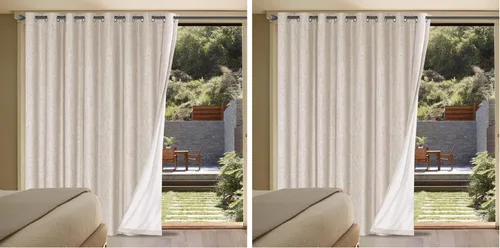 Miniatura 123 de H.VERSAILTEX Cortinas opacas de lino de 72 pulgadas de largo, 100% absolutamente opacas, con aislamiento térmico, con textura de lino, cortinas