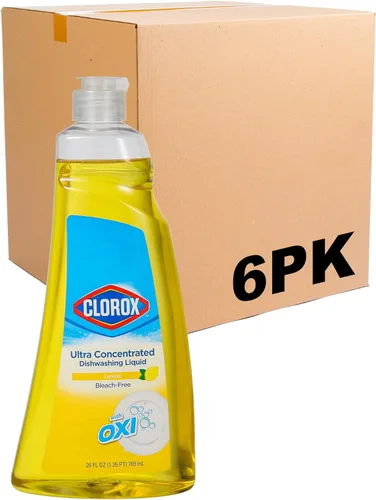 Miniatura 5 de Clorox Jabón líquido ultra concentrado para platos con OXI, aroma a flor de manzana, detergente para lavavajillas probado por dermatólogos sin