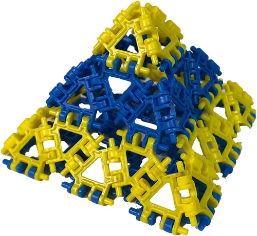 Miniatura 5 de That Hinge Toy - Juego de 82 piezas azul + rosa, animal + más juguete de construcción STEM