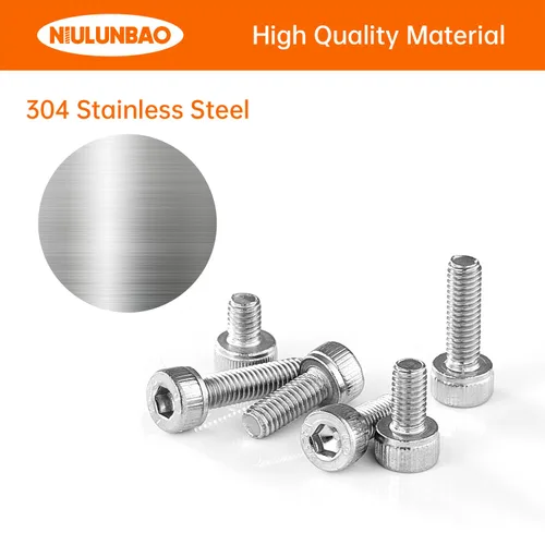 Miniatura 3 de Tornillos de cabeza hexagonal M3 x 0.157 in, 0.236 in, 0.315 in, 0.394 in, 0.472 in, acero inoxidable 304, máquina métrica totalmente roscada