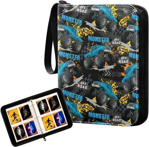 Miniatura 16 de Carpeta bohemia para tarjetas de mariposa y luna, con 400 bolsillos, 50 páginas extraíbles, 3 anillos, 4 bolsillos para tarjetas de juego, TCG