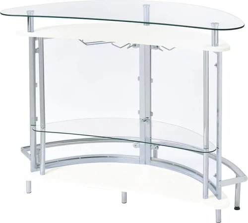Miniatura 9 de Mueble para bar con frontal de acrílico, Metal, Blanco