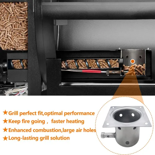 Miniatura 5 de Repuestos de olla de combustión para parrilla de pellets Traeger, compatible con parrilla Traeger y la mayoría de las parrillas Pit Boss