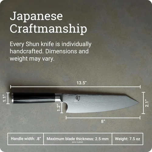 Miniatura 5 de Shun Classic Cuchillo Kiritsuke de 8" Negro