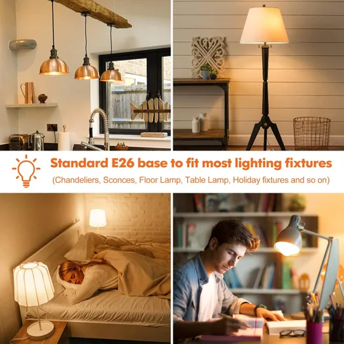 Miniatura 6 de Bombillas LED, bombillas LED A19 equivalentes a 100 W, 13 W, 2700 K, blanco cálido, 1500 lúmenes, no regulables, brillantes, E26 Edison bombillas