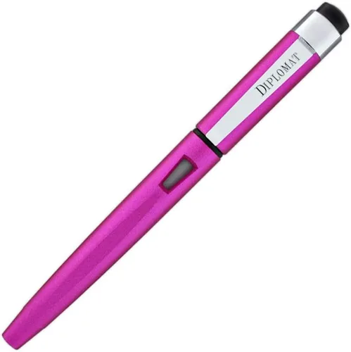 Miniatura 5 de DIPLOMAT - Pluma estilográfica Magnum Steel - Rosa - Simple y ligera - Escritura suave y cómoda - Aspecto elegante - Acero inoxidable - Artesanía