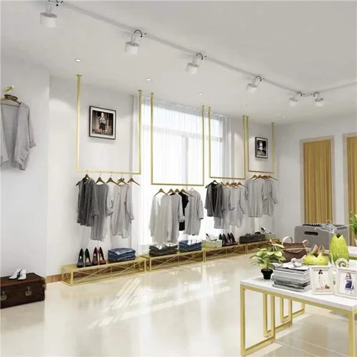Miniatura 8 de Tienda de ropa simple montado en la pared, estantes de ropa colgantes de ventana, estante en forma de U, organización de vestidos de novia, toallero