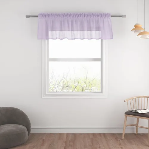 Miniatura 24 de UPOPO Paneles de Cortina Beige Pequeños Cortinas Transparentes de Gasa de 16 Pulgadas de Largo Cortinas de Cocina de Voile con Textura de Lino