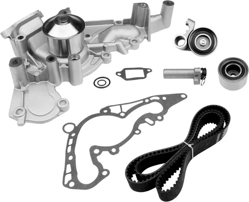 Miniatura 12 de Kit de correa de distribución del motor con bomba de agua Compatible con Honda Civic HX EX LX GX DX 1.7L L4 SOHC 16V 2001-2005 Reemplaza #