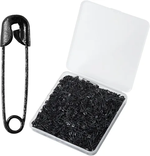 Juego de 1000 pasadores de seguridad pequeños, de 0.75 pulgadas/0.748 in, acero niquelado resistente a la oxidación para manualidades, costura, tela
