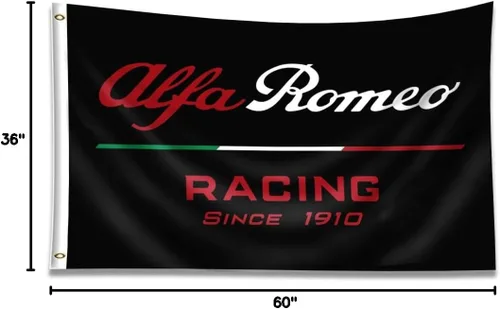 Miniatura 4 de ENMOON Bandera de auto de carreras (3 x 5 pies, poliéster 150D, antidecoloración) para decoración de cueva de hombre de garaje