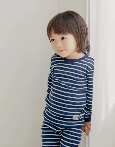 Miniatura 3 de VAENAIT BABY 12M-12Y Kids Boys Girls Unisex Toddler Colorful StripeSimple Holiday Sleepwear Pajama 2pcs Set