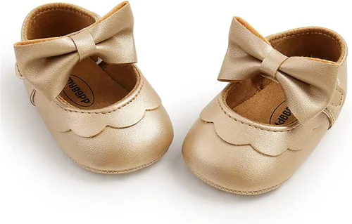 Miniatura 4 de Timatego Zapatos planos Mary Jane para bebé, suela suave, antideslizantes, para bebés, primeros pasos, boda, vestido de princesa, zapatos de cuna