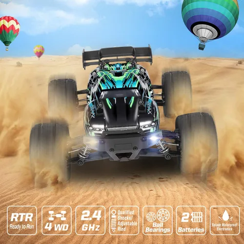 Miniatura 5 de HAIBOXING - Autos de control remoto Hailstorm, 36+ km/h de velocidad alta, 4WD, escala 1:18, resistente al agua, truggy de control remoto