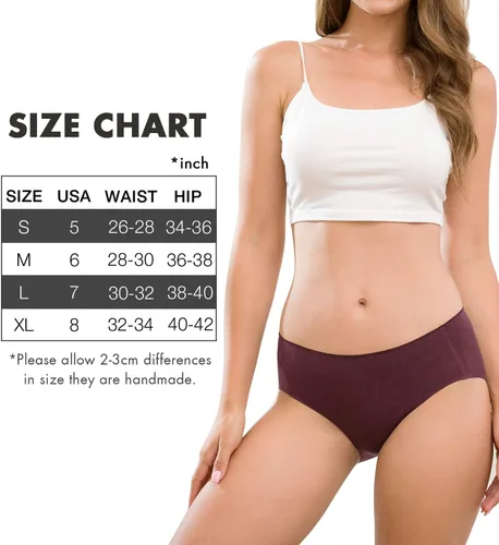 Miniatura 6 de Altheanray Ropa interior de algodón para mujer, sin costuras, suave, hipster, bikini de tiro medio para mujer