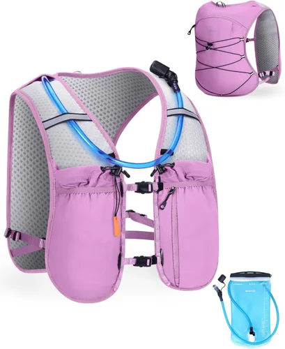 Miniatura 12 de ECOHUB Mochila de hidratación para correr, mochila ligera de hidratación para senderismo, ciclismo, maratón, mochila para mujeres y hombres