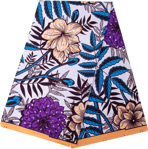 Miniatura 11 de HollandaisWax Tela africana 6 yarda impresa tela africana Ankara tela de cera para vestido de fiesta 6681NEWa