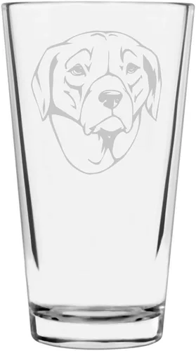 Miniatura 411 de Perro de Presa Canario - Vaso de pinta personalizado con temática de perro grabado multiusos, 16 onzas