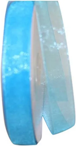 Miniatura 22 de Reliant Ribbon 25621-053-09C Cinta transparente de gasa, 1-1/2 pulgadas x 100 yardas, azul