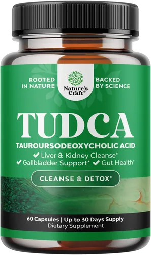 Miniatura 9 de Suplemento TUDCA de sal biliar avanzada - Extra Strength TUDCA 500mg por porción Sales biliares para riñón y soporte hepático de alta pureza Tauro