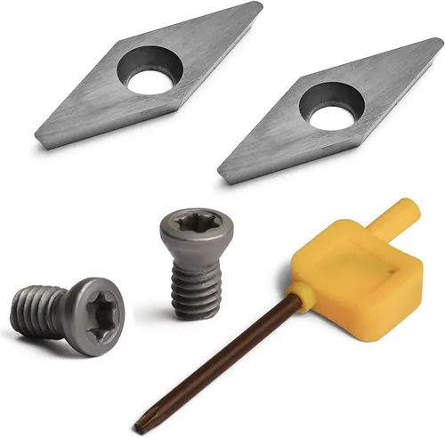 Miniatura 12 de Juego de dos piezas de hoja redonda con punta de carburo TCT de 0.350x0.079 in-30° para herramientas de ahuecamiento.