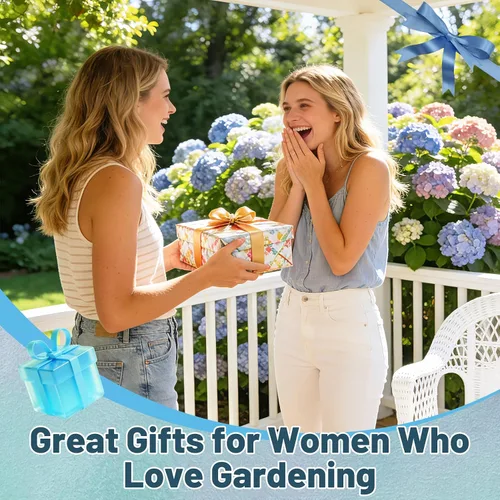 Miniatura 6 de Juego de 20 herramientas de jardinería pequeñas, regalos para mujeres principiantes, juego de herramientas de mano de jardín para trasplante de Azul
