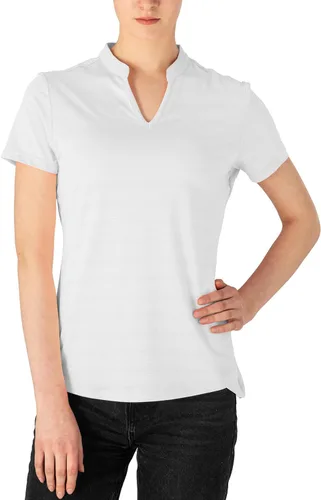 Miniatura 112 de Gopune Polo de golf con cuello en V para mujer, sin cuello, manga corta, ligera, de secado rápido, camisetas de tenis para correr