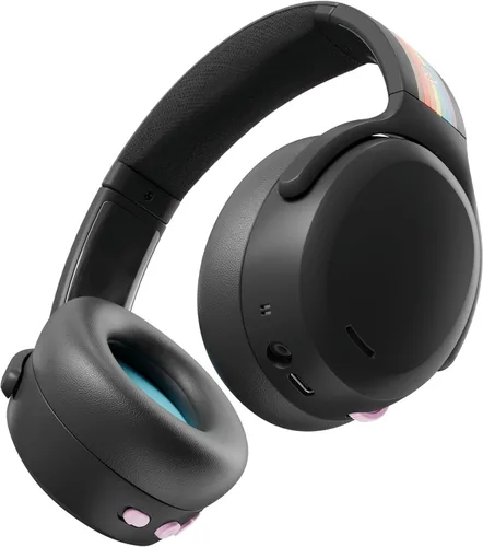 Skullcandy Crusher ANC 2 Wireless Over-Ear Bluetooth Headphones with Multi-Sensory Bass, Active Noise Cancelling, Up to 60 Hours Battery, Microphone