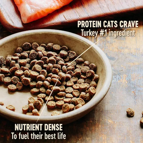 Miniatura 3 de Wellness CORE Alimento seco para gatos, sin granos, receta original, pavo, bolsa de 5 libras, paquete de golosinas naturales sin granos para gatos